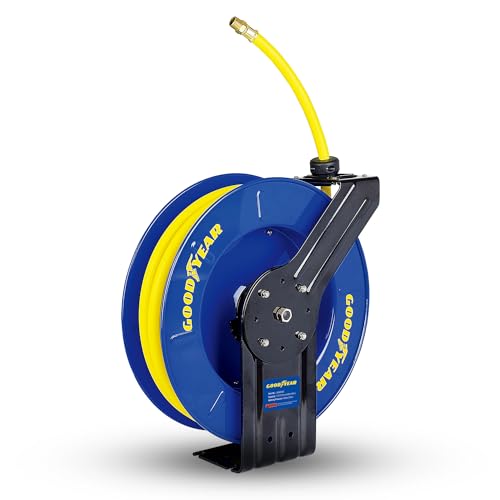 Goodyear Air Hose Reel Retractable 1/2" Inch x 65' Foot
