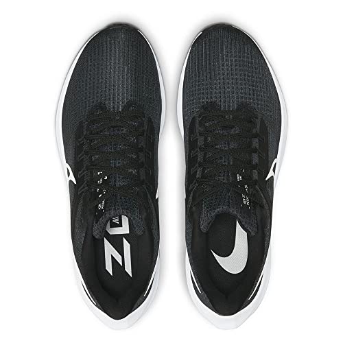 Nike Men's Air Zoom Pegasus 39 Men's Road Running Shoes, Black White Grey Dk Smoke Grey, 11