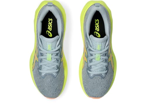 ASICS Kid's NOVABLAST 4 Grade School Running Shoes, 5, Cool Grey/Bright Sunstone