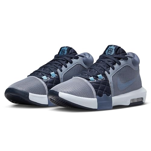 Nike Mens' Lebron Witness VIII Basketball Shoes (Ashen Slate/Diffused Blue/University Blue/White, US Footwear Size System, Adult, Men, Numeric, Medium, 12)