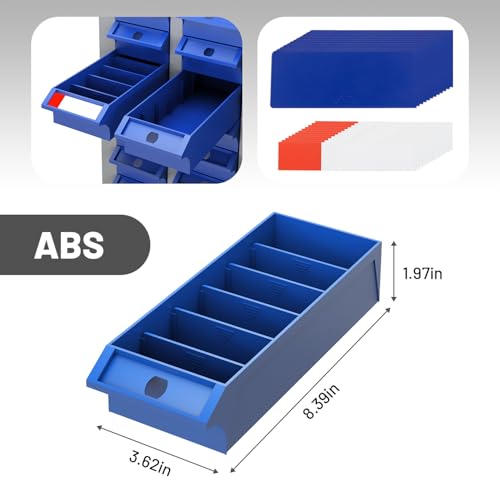 DIYTUNINGS 40 Drawers Parts Cabinet Chest, Bolt Nut Metal Tool Storage with ABS Drawer for Hardware Organization Equipment Shelves Home Garage Workshop Office Supplies, Grey