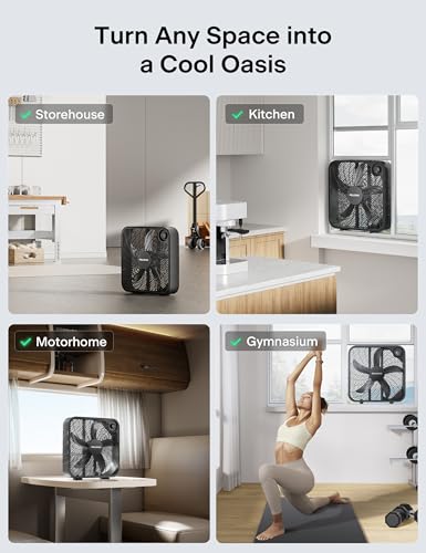 PELONIS 20 Inch Box Fan for Bedroom– 3 Speeds, 25ft/s, Floor Fan, Window Fan, Table Fan, Desktop Fan with Superior Air Throw (2295 CFM), Lightweight, 5 Blades, suitable for Office, Living Room, Garage
