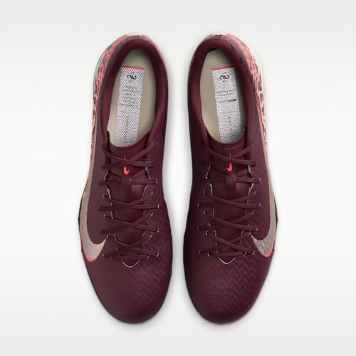 Nike United Mercurial Vapor 16 Academy Turf Low-Top Soccer Shoes (Burgundy Crush/University Red/Fossil/Metallic Silver) Size 9