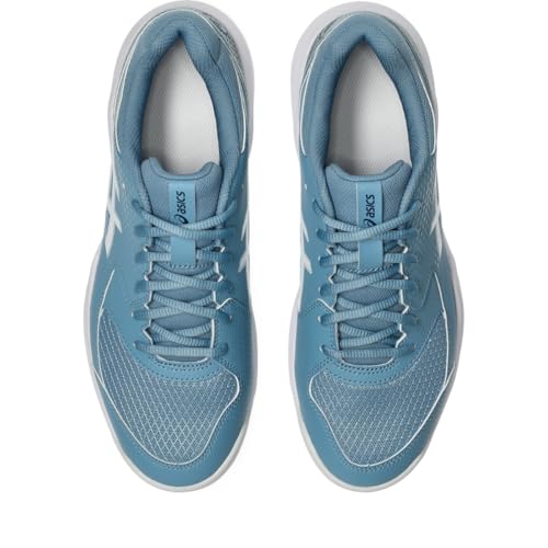 ASICS Men's Gel-Dedicate 8 Pickleball Shoes, 14, SABA Blue/White