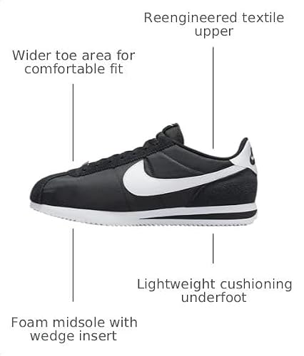 Nike Cortez TXT (Black/White)