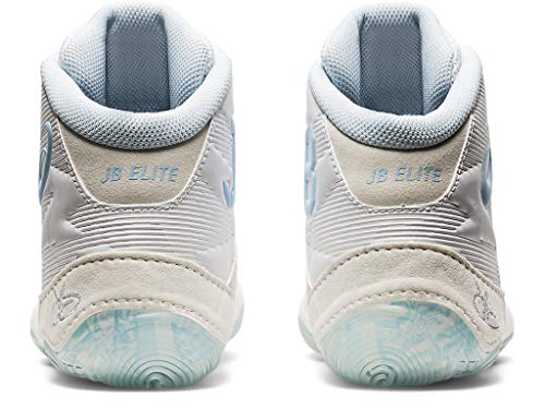 ASICS Men's JB Elite IV Wrestling Shoes, 9M, White/Soft Sky