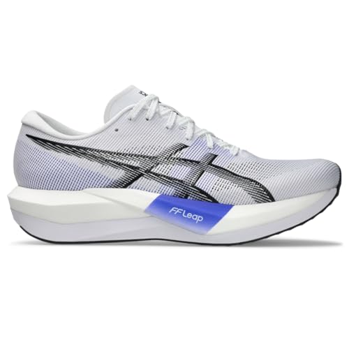 ASICS Unisex Magic Speed 5 Running Shoes, 9.5M / 11W, White/Black
