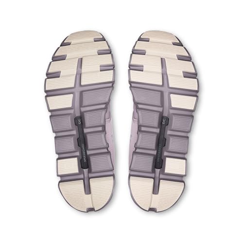 On Women's Cloud 6 Sneakers, Mauve/Zinc, 5 Medium US