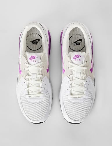 Nike Women's Air Max Excee Shoes, White/Vivid Purple-Photon Dust-Black, 9.5