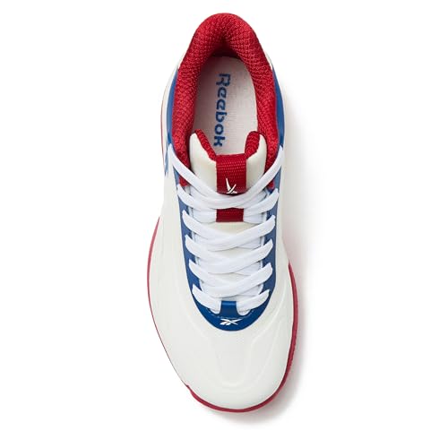 Reebok Open Gym Kids Basketball Shoes for Boys and Girls Sneakers Size Big and Little Kid 11 to 7, White/Blue/Red, 1