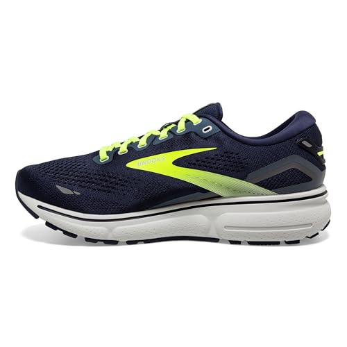 Brooks Men's Ghost 15 Neutral Running Shoe - Peacoat/Nightlife/Grey - 10.5 Medium