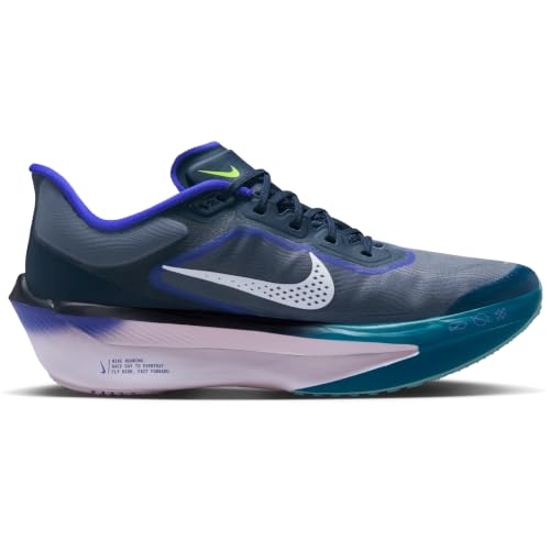 Nike Zoom Fly 6 Men's Road Racing Shoes (Obsidian/Persian Violet/Volt/White) Size 7