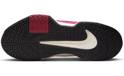 Nike GP Challenge Pro Women's Hard Court Tennis Shoes (Pale Ivory/Sail/Team Red/Rush Pink) Size 9.5
