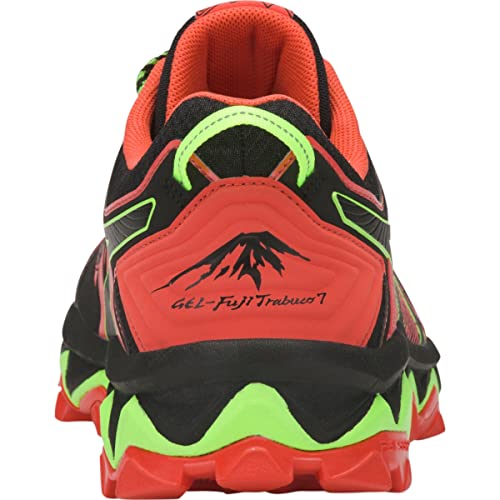 ASICS Men's Gel-Fujitrabuco 7 Running Shoes, 7.5, RED Snapper/Black