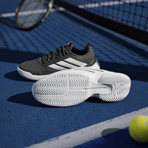 adidas Men's Gamecourt 3 All Court Tennis, BlackWhiteWhite, 9