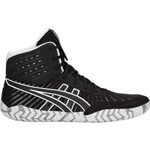 ASICS Men's Aggressor 4 Wrestling Shoes, Black/Black, 7