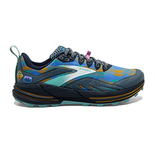 Brooks Women's Cascadia 16 Trail Running Shoe - Eclipse/Marina/Chalk - 8.5 Medium