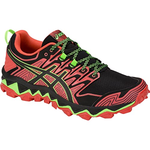 ASICS Men's Gel-Fujitrabuco 7 Running Shoes, 7.5, RED Snapper/Black