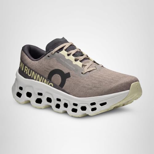 On Women's Cloudmonster 3 Sneaker, Cinder/Ivory, 8