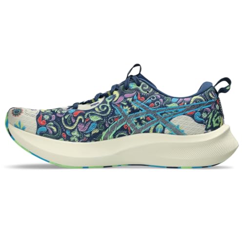 ASICS Men's Noosa TRI 16 Running Shoes, 12, Midnight Blue/Lime Burst