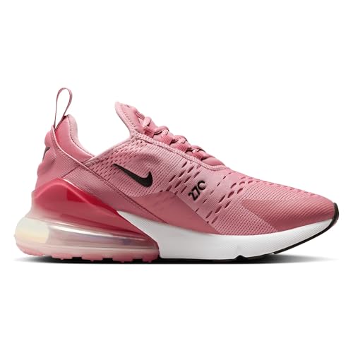 Nike W Air Max 270, Women's Running Shoes, Elemental Pink Desert Berry White Black, 8.5