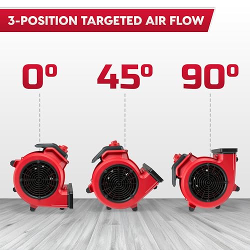 Vacmaster AM201 1101 Air Mover and Fitness Fan 550 CFM Drying and Cooling