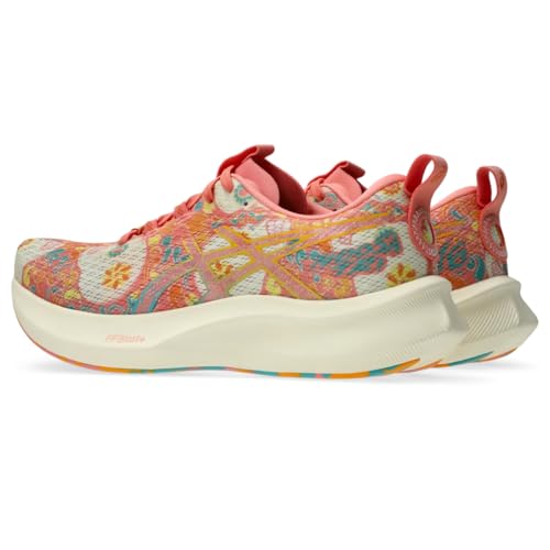 ASICS Women's Noosa TRI 16 Running Shoes, 8.5, Guava/Techno Cyan