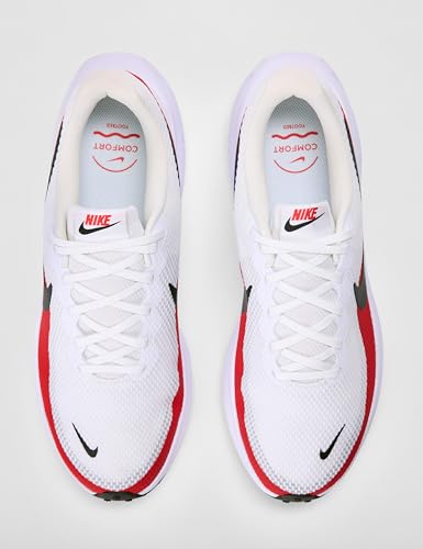 Nike Men's Revolution 8 Road Running Shoes, White/Black-University Red, 9