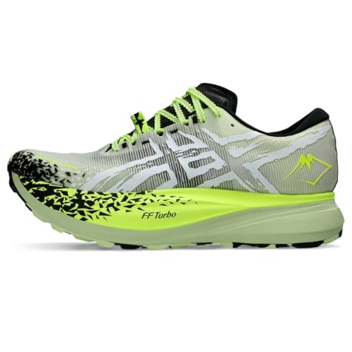 ASICS Unisex METAFUJI Trail Running Shoes, 4M / 5.5W, Cool Matcha/Black
