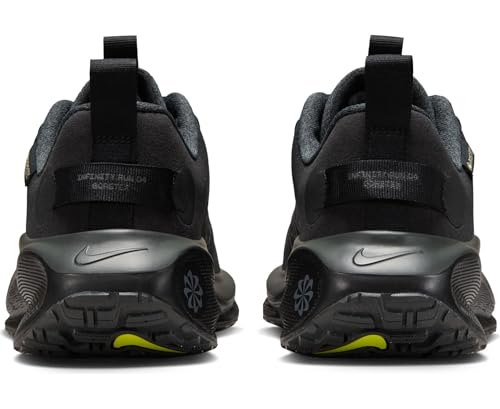Nike InfinityRN 4 Gore-TEX Women's Waterproof Road Running Shoes (HQ0264-001, Black/Volt/Dark Grey/Anthracite) Size 6.5