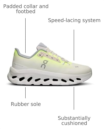 On Women's Cloudtilt Sneakers, Lime | Ivory, White, Green, 10 Medium US