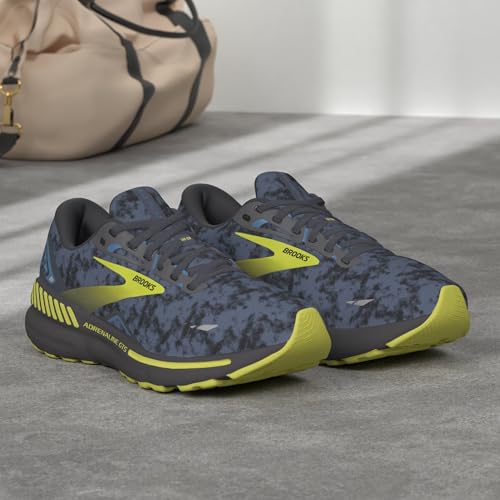 Brooks Men’s Adrenaline GTS 23 Supportive Running Shoe - Nine Iron/Folkstone/Sulphur - 8 Medium