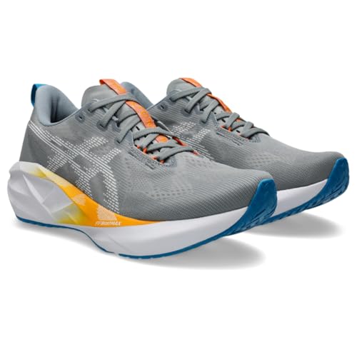 ASICS Men's NOVABLAST 5 Running Shoes, 11, Gravel/White