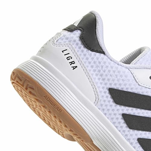 Adidas Unisex-Kids Ligra 8 Indoor Volleyball, White/Black/White, 1