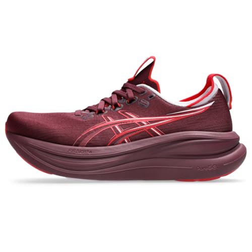 ASICS Women's Gel-Nimbus 28 Running Shoes, 9, BENIIMO Purple/Speed RED