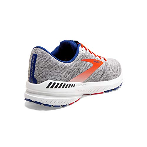 Brooks Mens Ravenna 11 Running Shoe - Grey/Cherry/Mazarine - D - 12.5