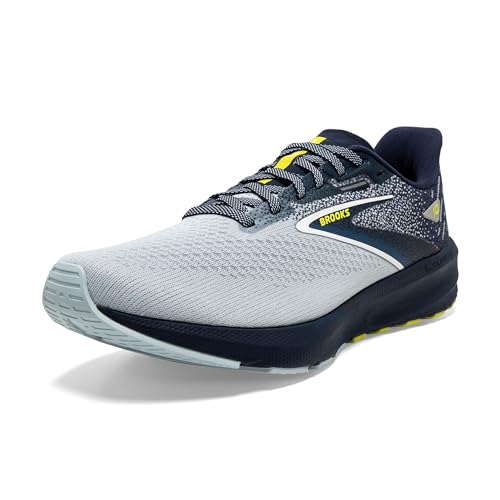 Brooks Men’s Launch 10 Neutral Running Shoe - Iris/Ballad Blue/Sulphur - 10.5 Medium