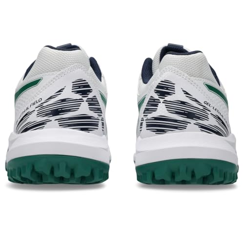 ASICS Unisex Gel-Lethal Field 2 Soccer Shoe, 6M / 7.5W, White/Jasper Green