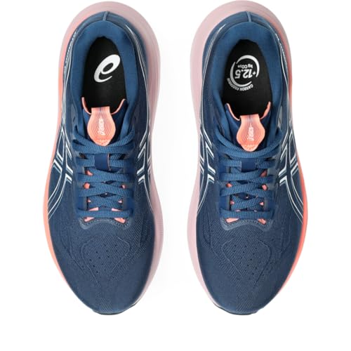 ASICS Women's GT-2000 14 Running Shoes, 9.5, Twilight Blue/White
