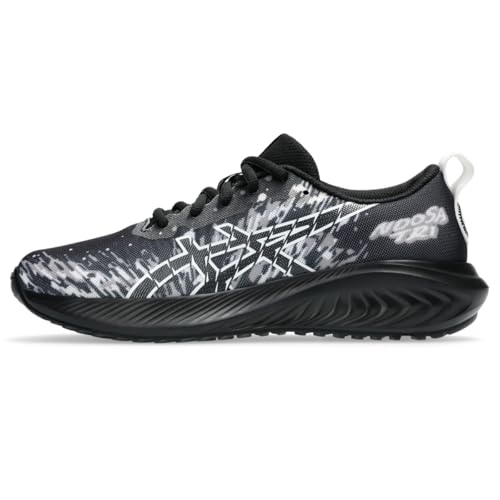 ASICS Kid's Gel-Noosa TRI 16 Grade School Running Shoes, 4, Black/White