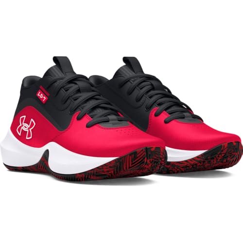 Under Armour Unisex Grade School Lockdown 7, (600) Red/Black/White, 5, US