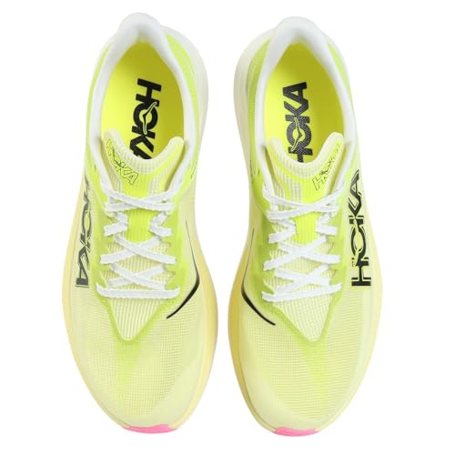 Hoka Unisex Rocket X 3 Sneaker, Sunlight/Neon Citrus, 9 US Men