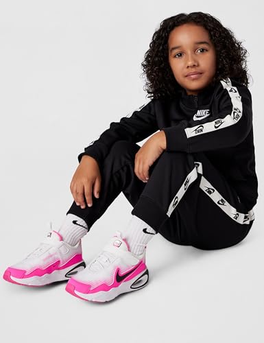 Nike Little Kid's Air Max Nova LifestyleShoes, White/Black-Laser Fuchsia, 1Y