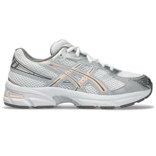 ASICS Unisex Kid's Gel-1130 Grade School (Big Kid), White/Pearl Pink, 6 Medium, Big Kid