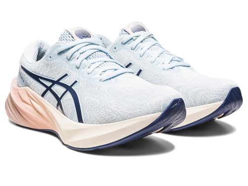 ASICS Women's NOVABLAST 3 Running Shoes, 11, Sky/Cream