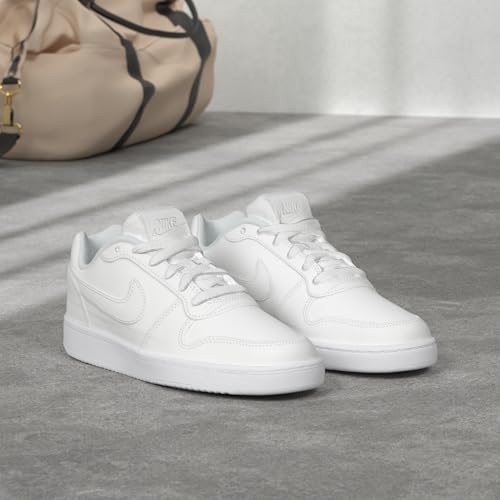 Nike Women's Women's Nike Ebernon Low Shoe, White/White, 8 Regular US