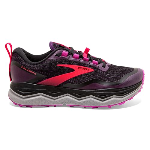 Brooks Caldera 5 Women's Trail Running Shoe - Black/Fuschia/Purple - 5.5