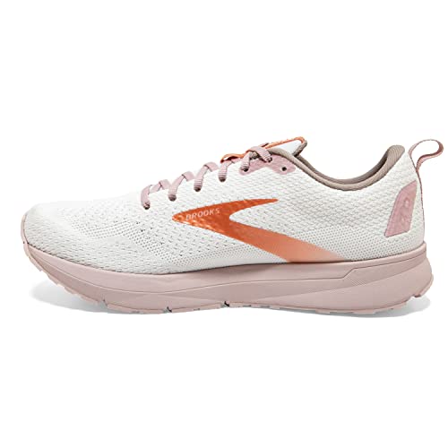 Brooks Women's Revel 4 Running Shoe - White/Hushed Violet/Copper - 11