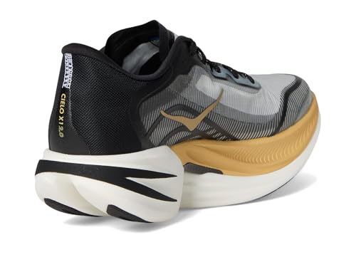 Hoka Unisex Cielo X1 2.0 Sneaker, Black/Gold, 9.5 US Men