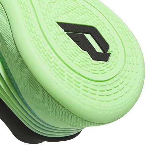 Adidas Unisex-Kids Dame X Basketball, Lime Burst/Supplier Colour/Supplier Colour, 4